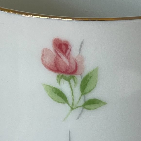 Otagiri "Baby Rose" Porcelain Vintage Mug Gold Rim Pink Flowers Made in Japan - Picture 8 of 9